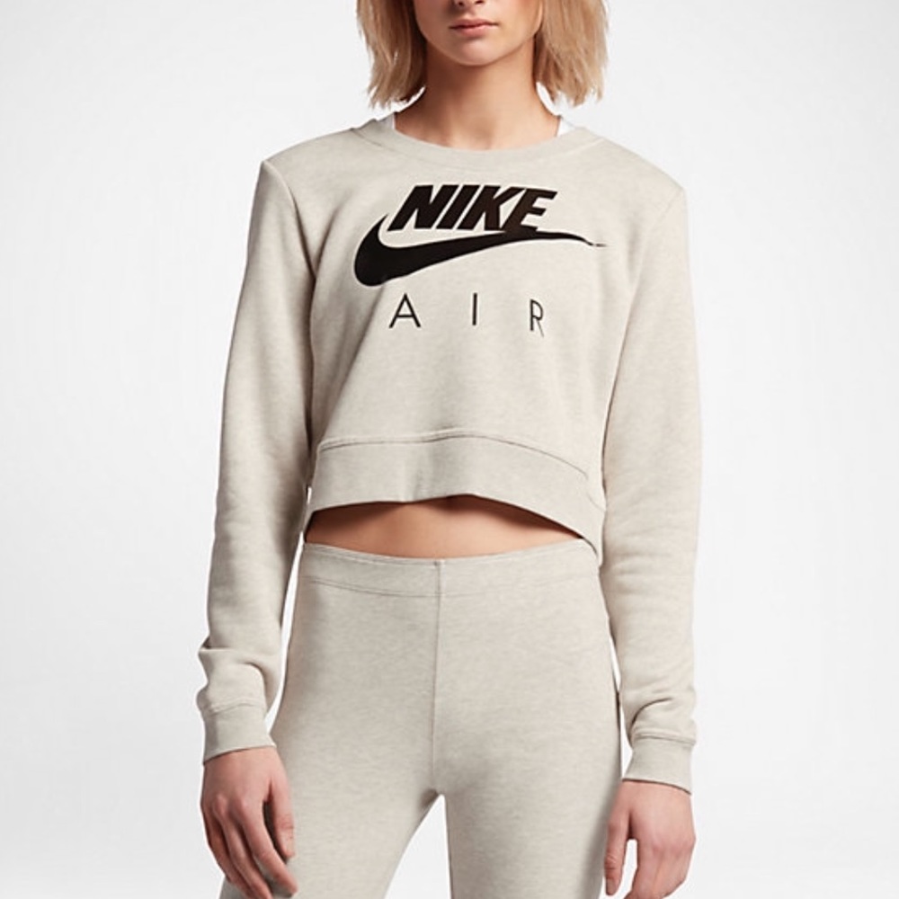 Nike Air Womens Cropped Sweatshirt Xs